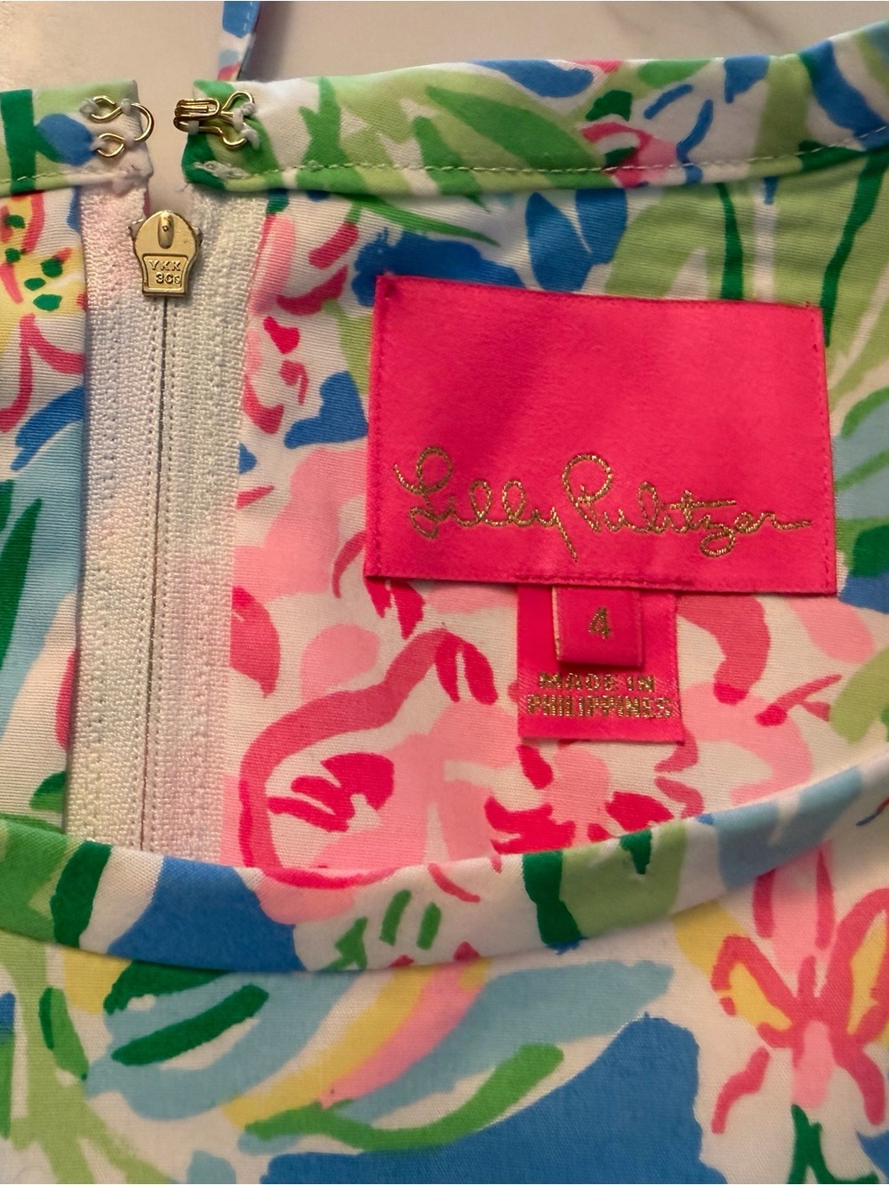 Lilly Pulitzer Poppy Shift Dress in Multi Garden Grove EUC - Picture 9 of 10